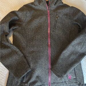 Spyder Women's Jacket size m in Black/grey with pink Trim